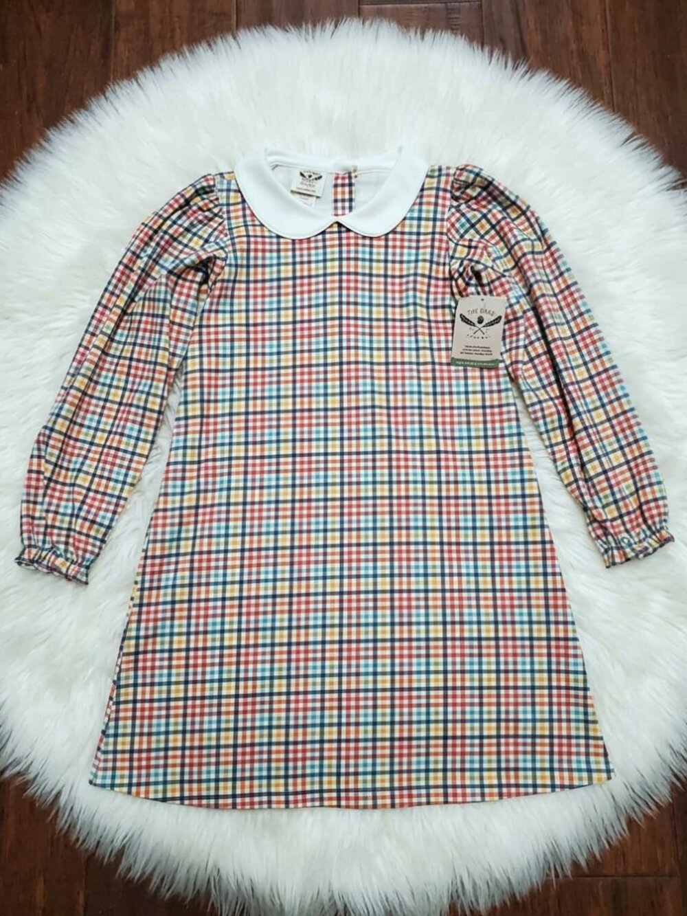 NWT The Oak Apparel Co. Plaid Dress Size 7